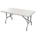 SODEMATUB Table pliante polyéthylène - 122 x 61 x 74 cm