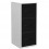 MT INTERNATIONAL Classeur mélaminé 3 tiroirs pour dossiers suspendus blanc, façade tiroir noir 42 x 101 x 44 cm