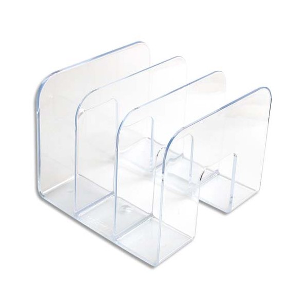 DURABLE Trieur vertical 3 compartiments Business cristal transparent