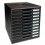 EXACOMPTA Module de classement 10 tiroirs format A4+ - 28,8 x 32 x 35 cm ECOBlack noir