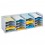 PAPERFLOW Bloc classeur à 25 cases fixes pour doc A4 capacité 500 feuilles 112 x 31,3 x 30,4 cm gris