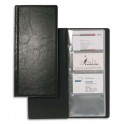 DURABLE Porte-cartes de visite Visifix noir capacité 192 cartes aspect grain de cuir