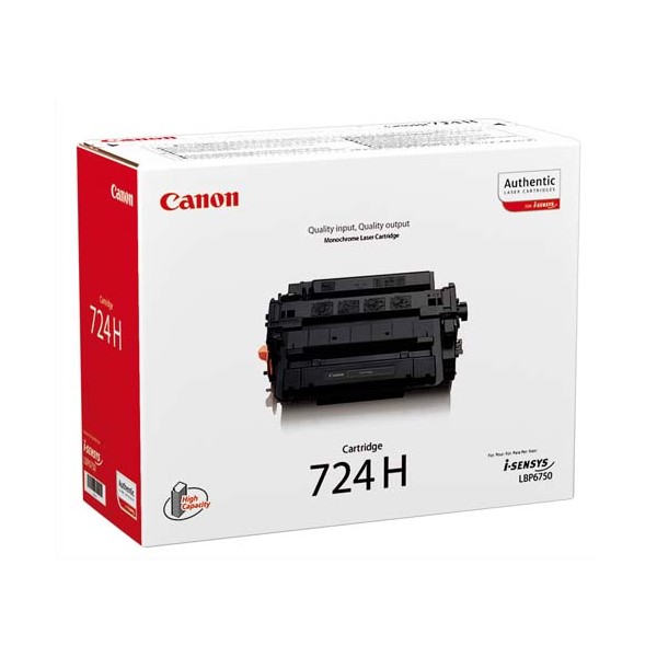 CANON Cartouche toner laser haute capacité noir CRG724H