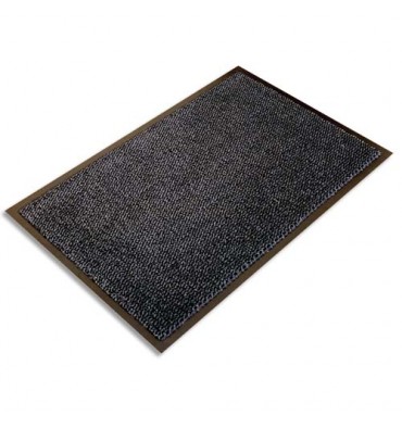FLOORTEX Tapis d'accueil Ultimat gris vinyle, nylon et fibres renforcées 90 x 150 cm épaisseur 9 mm