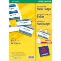 AVERY Pochette de 200 étiquettes pour badges à clip plastique format 5,5 x 8,6 cm
