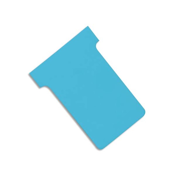VAL-REX Etui de 100 fiches T NOBO en carton170 g/m2 indice 4 bleu clair