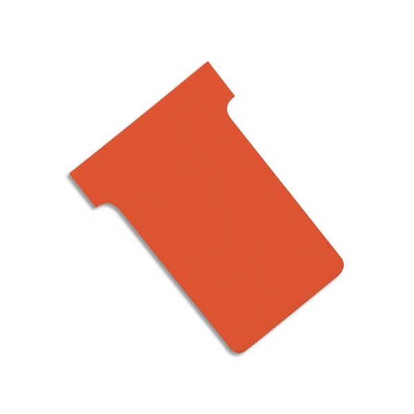VALREX Etui de 100 fiches T NOBO en carton 170 g/m2 indice 2 orange