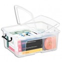 CEP Boîte de rangement Smart Box Strata avec couvercle clipsé transparent 24L