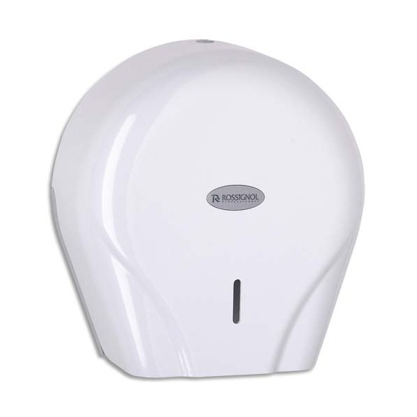 ROSSIGNOL Distributeur Oleane pour papier toilette 400 m avec clef blanc pour maxi et mini jumbo