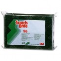 SCOTCH-BRITE Tampon récurant vert récurant puissant et résistant - 15,8 x 0,8 x 9,5 cm