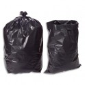 SACS POUBELLES Boîte de 100 sacs poubelle 130 litres noir très résistant 75 microns