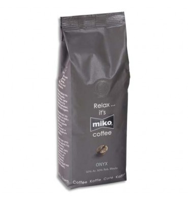 MIKO CAFE Paquet de 1kg de café moulu Onyx 50% Arabica et 50% Robusta