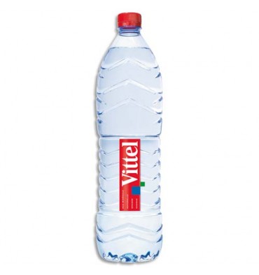 VITTEL Bouteille plastique d'eau d'1,5 litre