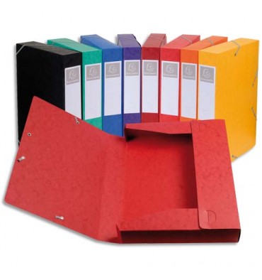 EXACOMPTA Boîte de classement dos 5 cm, en carte lustrée 7/10e coloris assortis