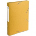 EXACOMPTA Boîte de classement dos 4 cm, en carte lustrée 5/10e coloris jaune
