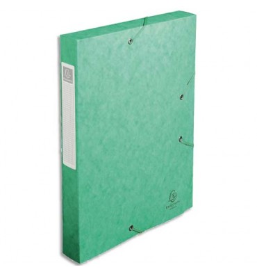 EXACOMPTA Boîte de classement dos 4 cm, en carte lustrée 5/10e coloris vert