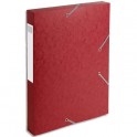 EXACOMPTA Boîte de classement dos 4 cm, en carte lustrée 5/10e coloris rouge