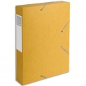 EXACOMPTA Boîte de classement dos 6 cm, en carte lustrée 7/10e coloris jaune
