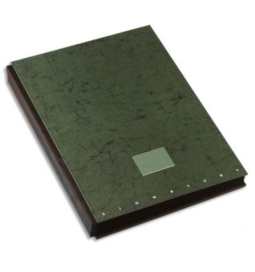 OXFORD Parapheur Signature 24 compartiments vert, couverture pelliculée imprimée