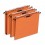 L'OBLIQUE AZ BY ELBA Boîte de 25 dossiers suspendus TIROIR en kraft 240g. Fond 30 mm, Velcro. Orange