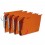 ESSELTE Boîte de 25 dossiers suspendus ARMOIRE en kraft 240g. Fond 30 mm, bouton-pression. Orange
