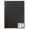 OXFORD Protège-documents en polypropylène format A3, 40 vues 20 pochettes, coloris noir