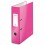 LEITZ Classeur à levier 180° WOW, dos 8 cm, en carton pelliculé intérieur et extérieur, coloris rose