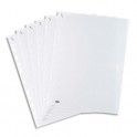 ELBA Boîte de 100 pochettes perforées QUICK'IN en polypropylène 7,5/100ème incolore, format A4