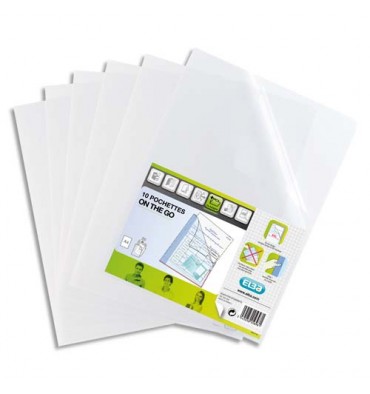 Pochette Exacompta - Etui carton de 100 pochettes à coins A4 Cristal -  Cartons à dessins sac à dessins - Achat & prix