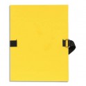 EXACOMPTA Chemise extensible Varia 2230, recouverte de papier grainé jaune