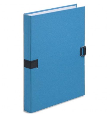 EXACOMPTA Chemise extensible fibres papier 100% recyclées coloris bleu