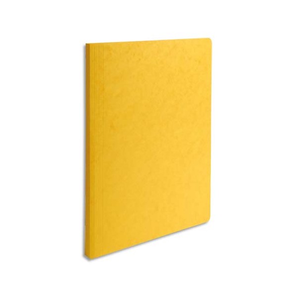 EXACOMPTA Chemise simple LUSTRO à dos rainé, en carte lustrée 5/10e, coloris jaune