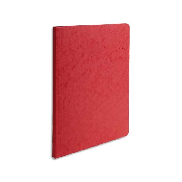 EXACOMPTA Chemise simple LUSTRO à dos rainé, en carte lustrée 5/10e, coloris rouge