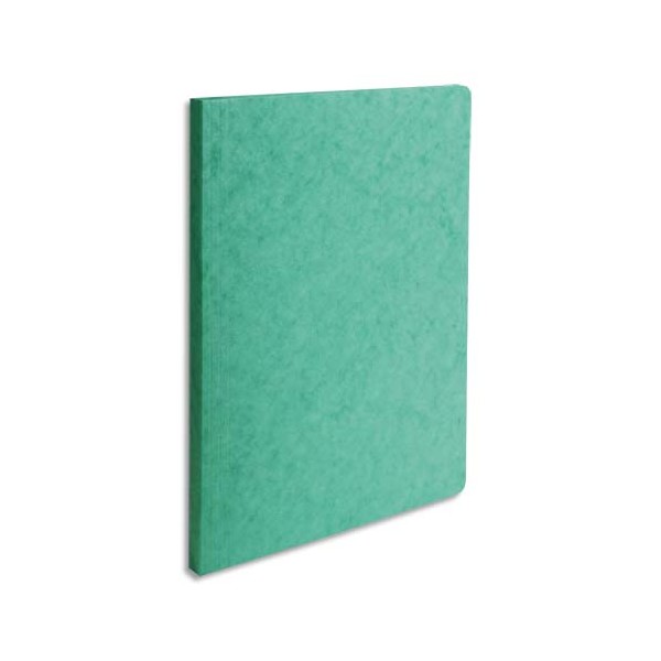 EXACOMPTA Chemise simple LUSTRO à dos rainé, en carte lustrée 5/10e, coloris vert