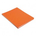 EXACOMPTA Chemise simple LUSTRO à dos rainé, en carte lustrée 5/10e, coloris orange