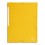 EXACOMPTA Chemises 3 rabats en carte lustrée avec élastique fixé devant, coloris jaune