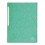 EXACOMPTA Chemises 3 rabats en carte lustrée avec élastique fixé devant, coloris vert clair