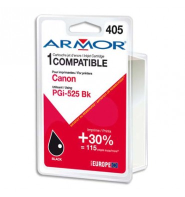 ARMOR Compatible Jet d'encre Black pour Canon PGI-525PGBK 
