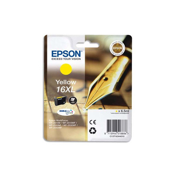 EPSON Cartouche jet d'encre jaune XL T1634