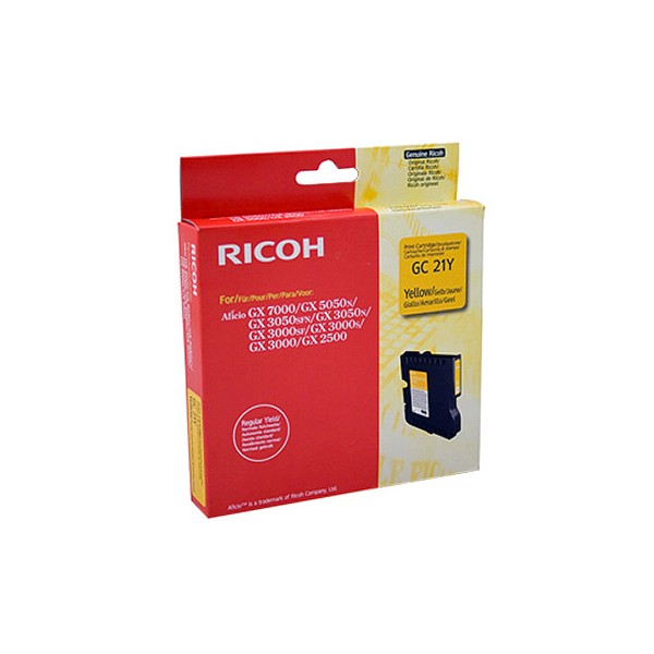 RICOH Cartouche gel multifonctions jaune GC21K - 405535