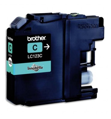 BROTHER Cartouche jet d'encre cyan LC 123 C