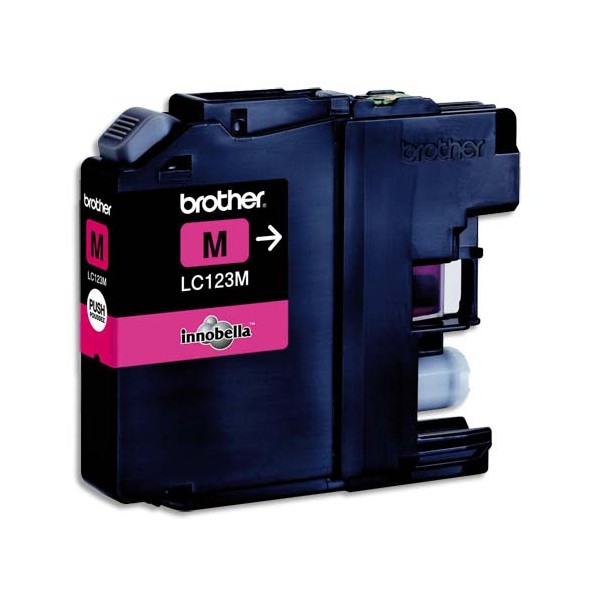 BROTHER Cartouche jet d'encre magenta LC123M