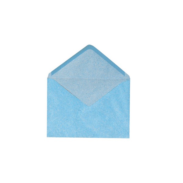 GPV Boîte de 500 enveloppes coloris bleu gommées 72g format 114 x 162 mm C6