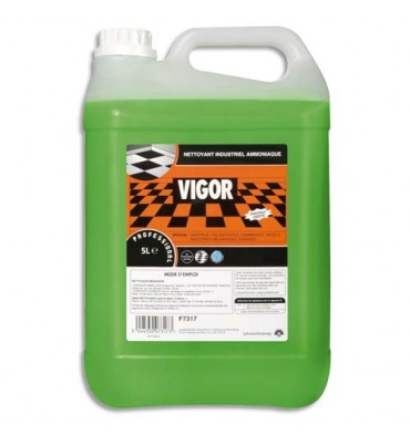 VIGOR Bidon 5 litres nettoyant industriel à l'ammoniac