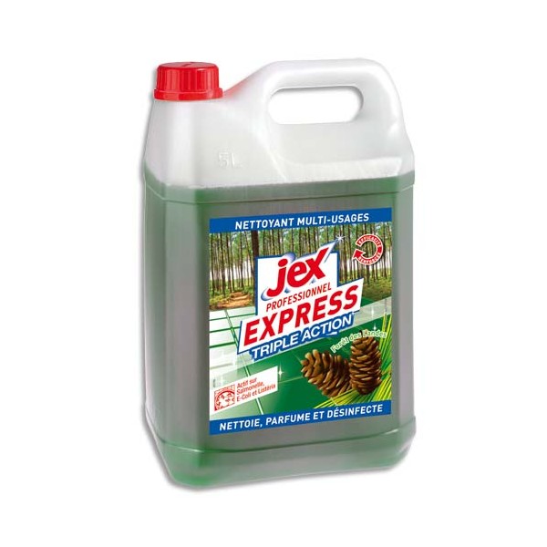 JEX Professionnel Bidon de 5 litres désinfectant triple action multi-surfaces Forêt des Landes