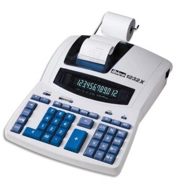 IBICO Calculatrice imprimante de bureau professionnelle 12 chiffres 1232X 