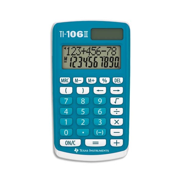 TEXAS INSTRUMENTS Calculatrice Primaire TI-106 S, coloris bleu
