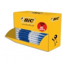 BIC Pack éco de 30 + 6 stylos bille ATLANTIS bleu, pointe moyenne, rechargeable, bille indéformable