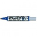 PENTEL Marqueur effaçable sec tableaux blancs pointe ogive large encre liquide base alcool bleue MAXIFLO