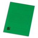 5 ETOILES Paquet de 50 Chemises à 2 rabats pour dossiers-suspendus, coloris vert